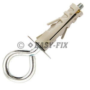 Ancoră din nylon Ø 9 cu cârlig tip O - M 4x40 ZA (100 buc)
