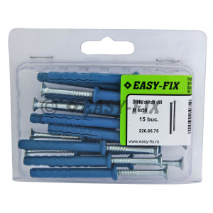 Diblu şurub cui Înecat Tip Z -  6 x 50 Nylon Blue