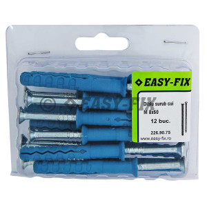 Diblu şurub cui Înecat Tip Z -  8 x 60 Nylon Blue