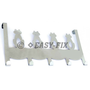Cuier usa grosime 20mm, 5 carlige - 380x215x45mm - Cromat