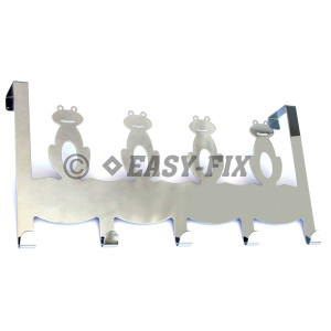 Cuier usa grosime 40mm, 5 carlige - 380x45x215mm - Cromat