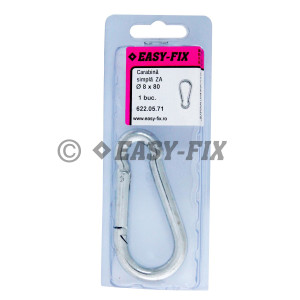 Carabină simplă DIN 5299C - Ø 8 x 80mm ZA