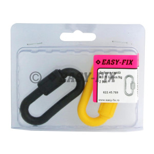Za cu fixare rapida Ø 8 Plastic Galben şi Negru