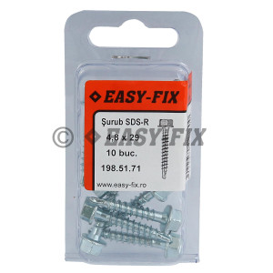 Şurub autoforant redus cap hex - 4,8x 29 ZA - SW8