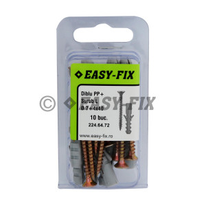 Diblu PP Ø 7 şi Şurub L 4,0x40