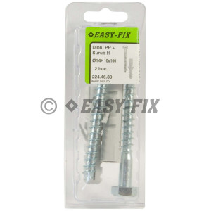 Diblu PP Ø14 şi Şurub H10,0x100