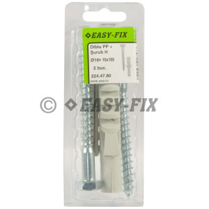 Diblu PP Ø16 şi Şurub H10,0x100