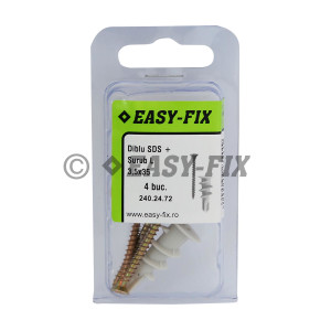 Diblu rapid SDS pt gips şi Şurub L 3,5x35