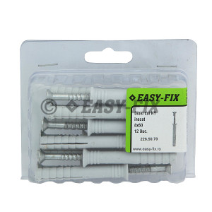 Diblu şurub cui Înecat Tip H -  8x 60 Nylon