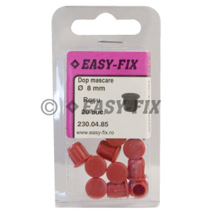 Dop plastic  Ø  8 - Roşu