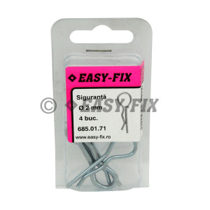 Siguranţă cu arc pt axe DIN 11024 A - Ø 2mm - ZA