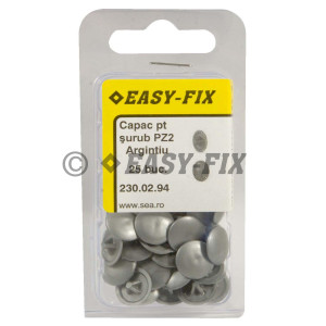 Capac plastic pentru cap înecat  PZ2 - Argintiu