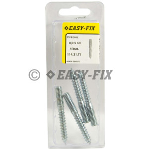 Prezon lemn-metal M 8x 60 ZA  L35/M20