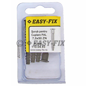 Şurub pt cuplare PAL cap inecat 7.0x50 ZN - SW 4