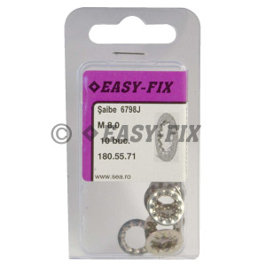 Şaibe elastice crestate int DIN 6798 J - M  8 ZA