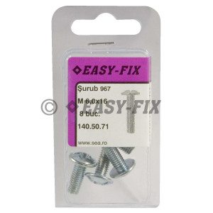 Şurub cap bombat combinat M 6x 16 ZA