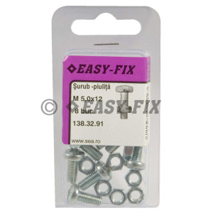 Şurub DIN 7985 - M 5 x12 ZA şi Piuliţă