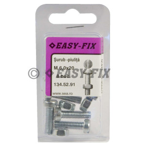 Şurub DIN 84 - M 6 x20 ZA şi Piuliţă