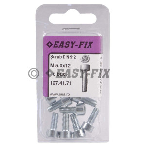 Şurub cap cilindric DIN 912- 8.8 M  5x 12 ZA SW4