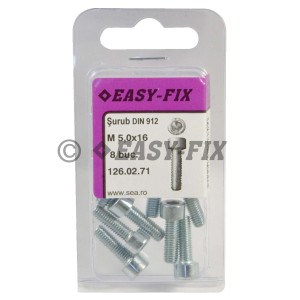 Şurub cap cilindric DIN 912- 8.8 M  5x 16 ZA SW4