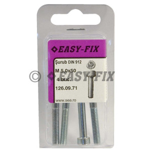 Şurub cap cilindric DIN 912- 8.8 M  5x 50/22 ZA SW4