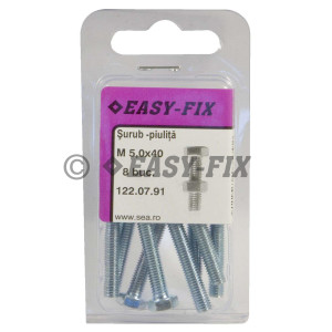 Şurub DIN 933-5.8 M 5 x 40 ZA şi Piuliţă