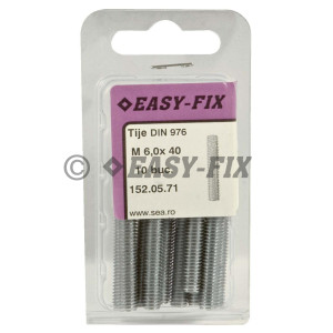 Tije complet filetate DIN 976 - M 6x 40mm  ZA