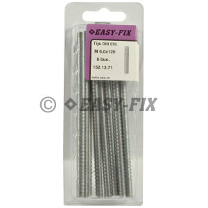 Tije complet filetate DIN 976 - M 6x120mm  ZA