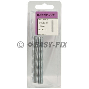 Tije complet filetate DIN 976 - M10x 80mm  ZA