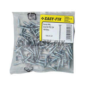 Şurub pt PAL şi lemn cap înecat 3,5x16 ZA PZ2 (100 buc)
