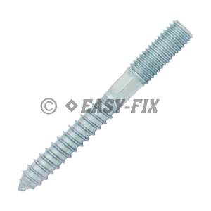 Prezon lemn-metal M10x 80 ZA L45/M20 - SW8 (50 buc)