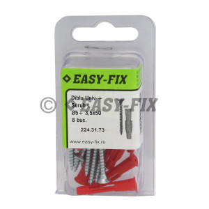 Diblu universal Ø 5 x30 şi Şurub L 3,5x 50 ZA