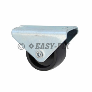 Rotilă Ø25x13 mm H= 30 cu placă fixă - 15kg PP Negru