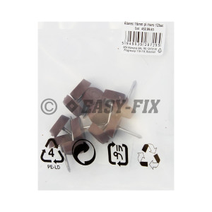 Alunecator cui Ø 16mm H 5mm plastic - Maro