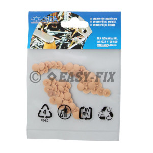 Capac plastic pentru cap înecat  PZ1 - Bej