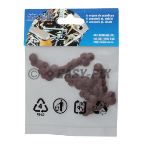 Capac plastic pentru cap înecat  PZ1 - Maro