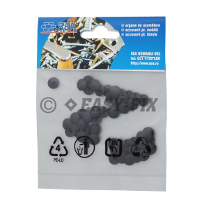 Capac plastic pentru cap înecat  PZ1 - Negru