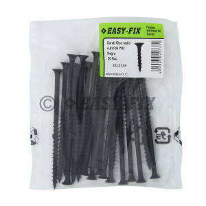 Şurub pt gips carton filet rapid 4,8x100/60 Negru - PH3 (20 buc)