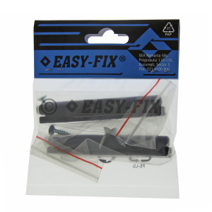 Închizător aplicat cu buffer pentru uşi 22/44mm - Negru
