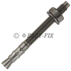 Ancoră cu cep cilindric + clemă -M16x180 Inox A2