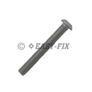 Surub cap rotund imbus  ISO 7380 M 4x 50 Inox A2 SW 2,5 (200 buc)