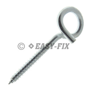 Cârlig răsucit cu filet pt lemn B Ø 24 - Ø10x120mm - ZA