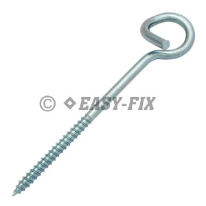 Cârlig răsucit cu filet pt lemn B Ø 24 - Ø10x160mm - ZA