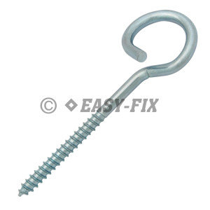 Cârlig răsucit cu filet pt lemn B Ø 24 - Ø10x120mm - ZA (50 buc)