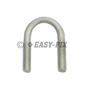 Şurub colier tip U; M 6x 40/20 - Ø 18; 3/8 Inch Zincat Alb (10 buc)