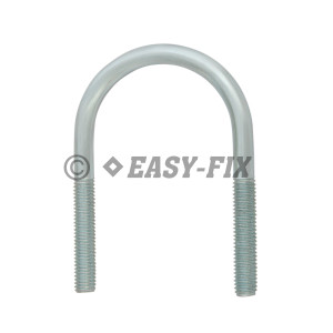 Şurub colier tip U; M 8x 85/40 - Ø 48; 1-1/2 Inch Zincat Alb