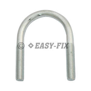 Şurub colier tip U; M10x 86/40 - Ø 48; 1-1/2 Inch Zincat Alb