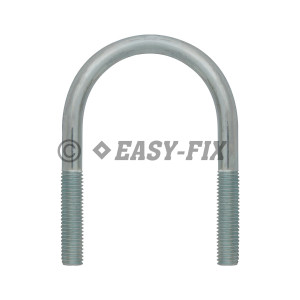 Şurub colier tip U; M10x 99/40 - Ø 60; 2 Inch Zincat Alb