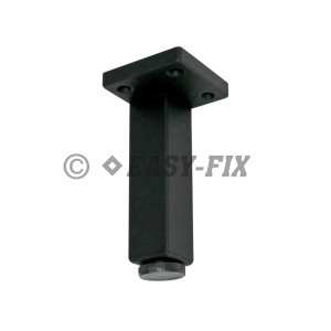 Picior plastic reglabil tip L H=100mm Negru