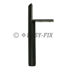 Picior metalic cilindric pentru mobila  445.34 - 150mm - Negru